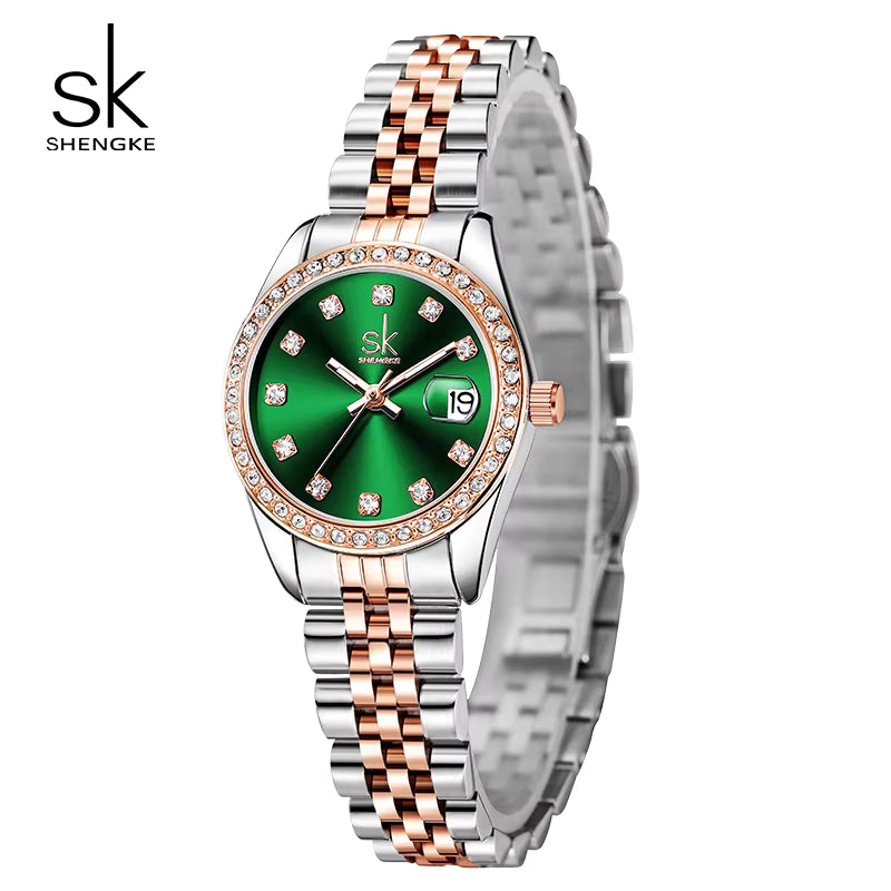 Luxury Retro Ladies Quartz Wrist Watch 2025 – Classic Fashion Women’s Watch with Calendar Ceyda