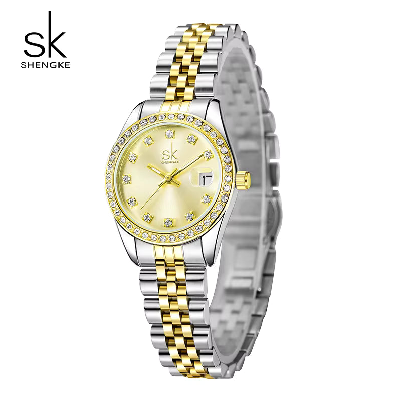 Luxury Retro Ladies Quartz Wrist Watch 2025 – Classic Fashion Women’s Watch with Calendar Ceyda