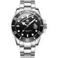 OLEVS 5885 Men’s Diamond Quartz Watch – Stainless Steel, Waterproof, Luminous Business Style